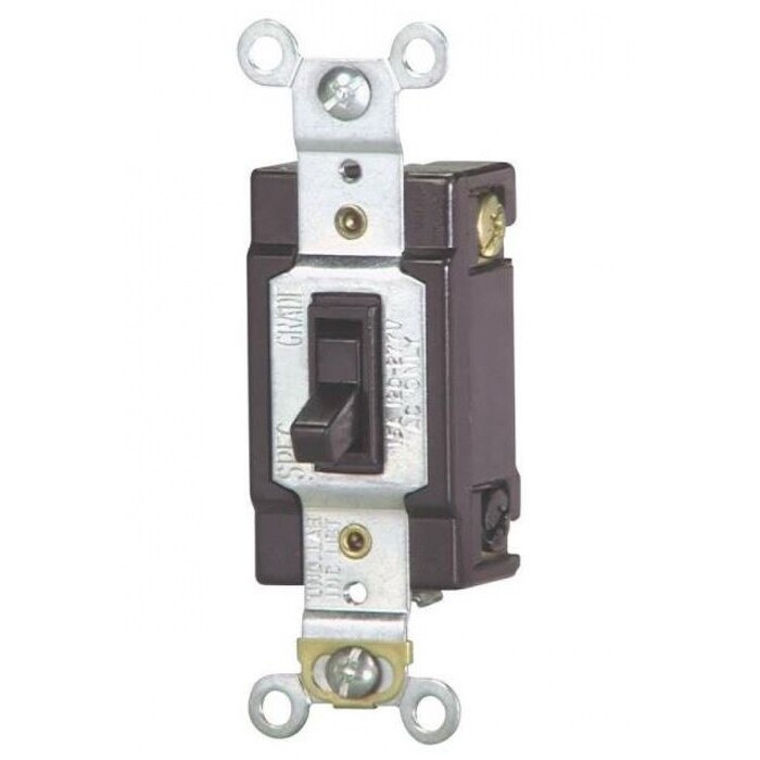 Cooper Wiring 1242 7b Box Quiet Toggle Switch 4 Way Brown