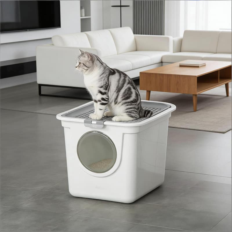 Cat Litter Box,Cat Litter Box with Top Exit