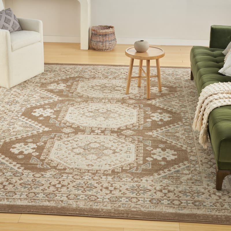 Bazo Distressed Geometric Area Rug By HomeRoots - 144