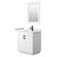 Option White, Black Trim, White Cultured Marble Top