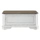 preview thumbnail 3 of 9, Magnolia Manor Antique White Storage Trunk