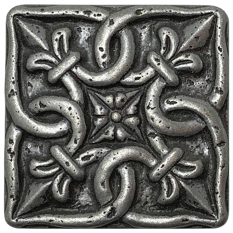 Artistry 2" x 2" Square Tile - 3 Pieces - Silver