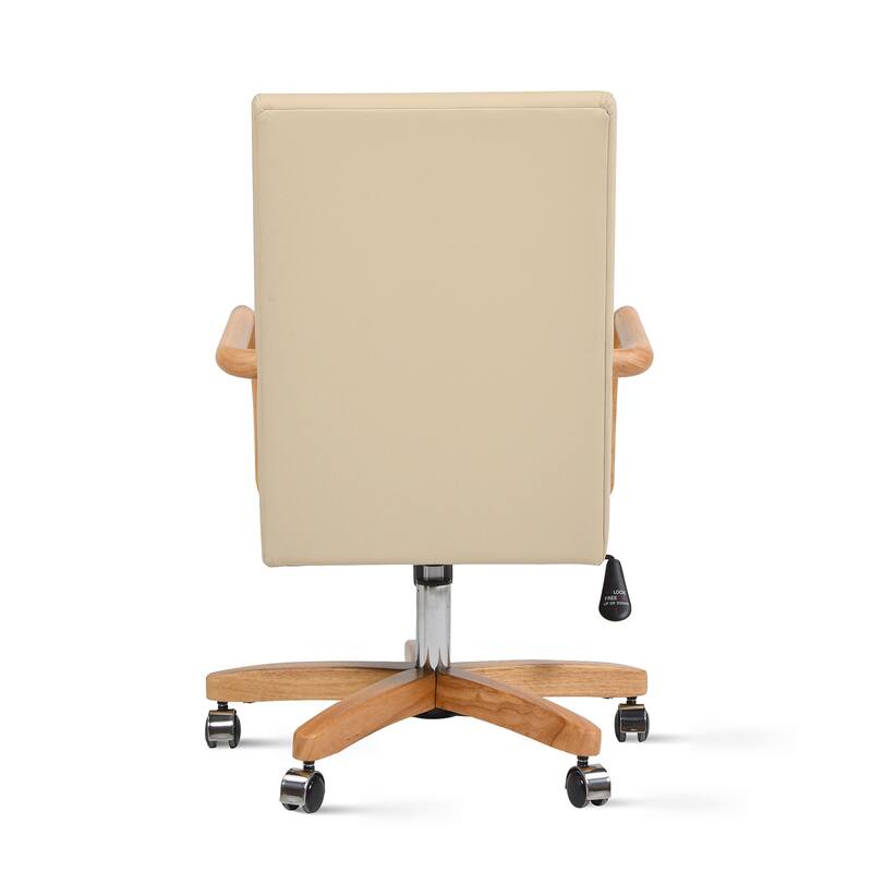 High Back Executive Home Office Chair, Ergonomic Design Work Chair, Study Desk Chair with Lumbar Support and Wheels - N/A