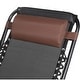 preview thumbnail 4 of 5, Zero Gravity Pillow, Lounge Chair Cushion Recliner Support for Outdoor, Brown