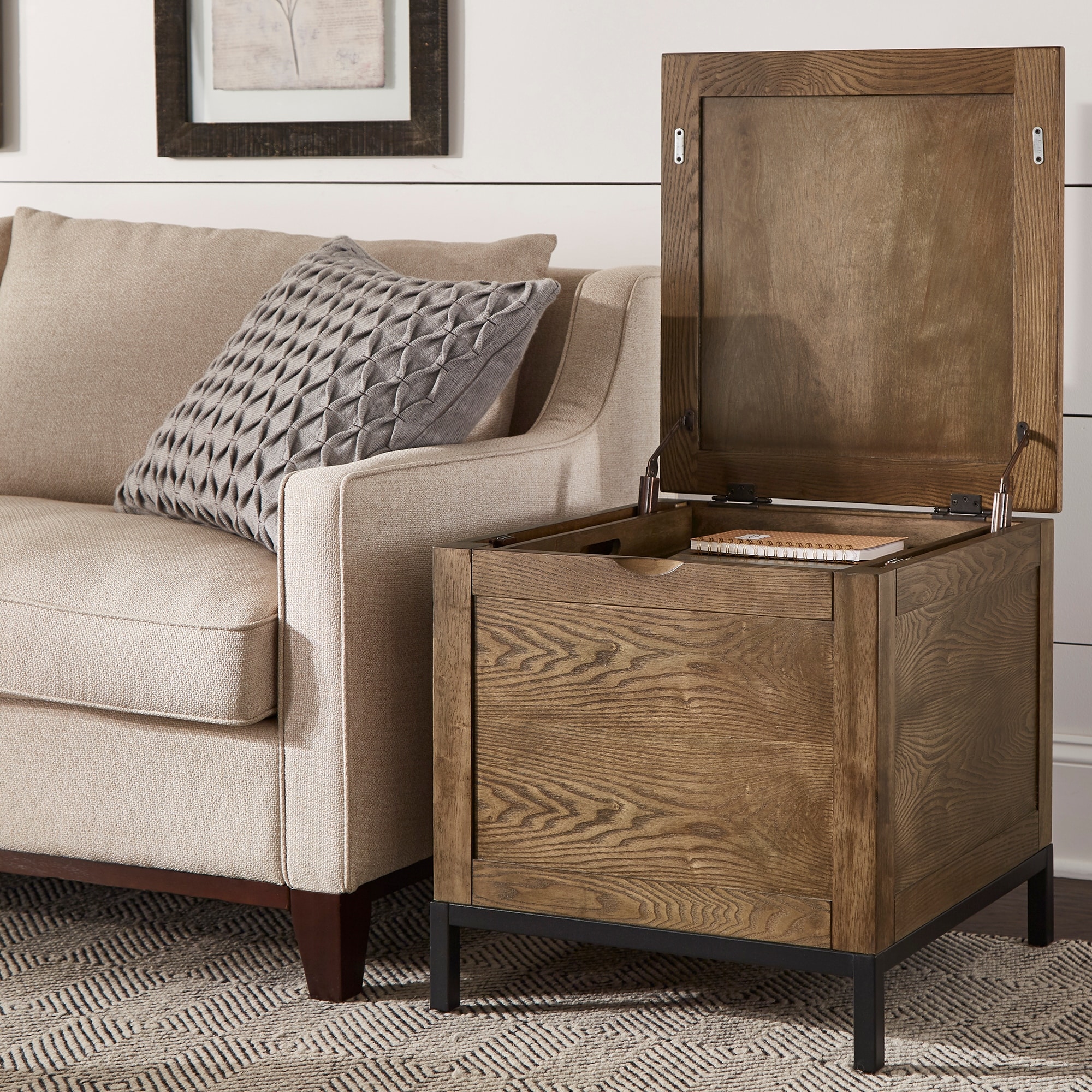 iNSPIRE Q Artisan Shay Storage Trunk End Table with Removeable Tray