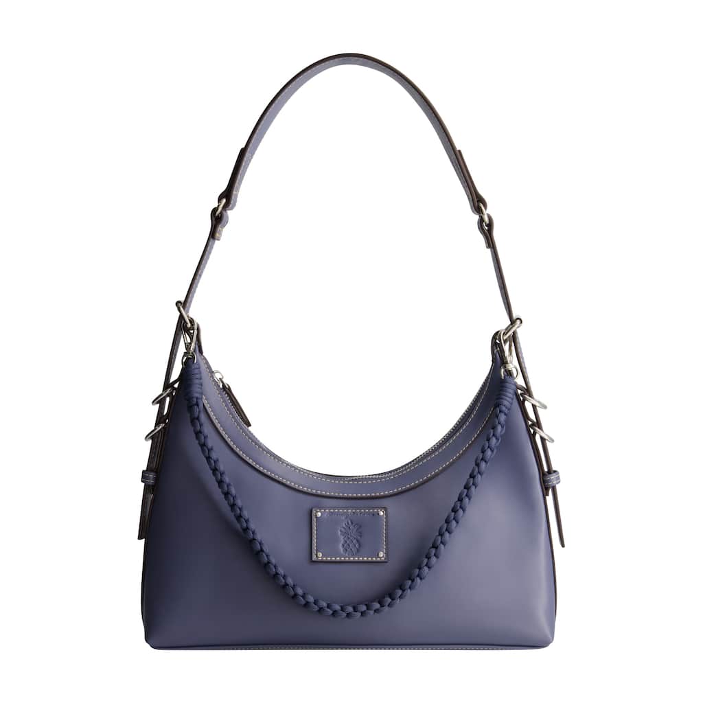 Tommy Bahama Debossed Logo Zip-Top Hobo Bag