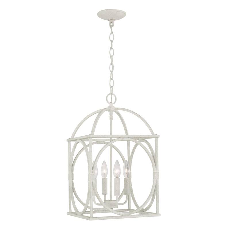4-Light Sand Dollar finish Foyer - 20.75 High