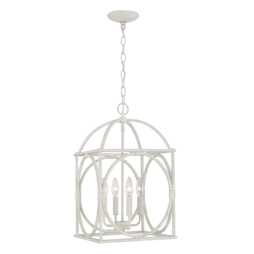 4-Light Sand Dollar finish Foyer - 20.75 High