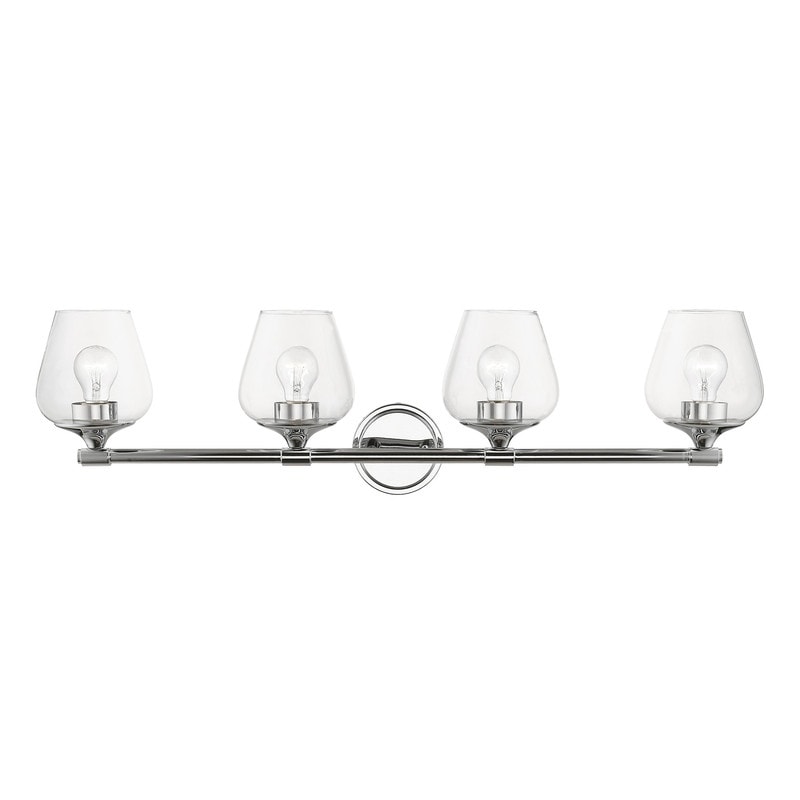 Livex Lighting 4-light Polished Chrome Vanity Sconce, 17474-05 - 35.5" W 9.5" H 6.5" EXT
