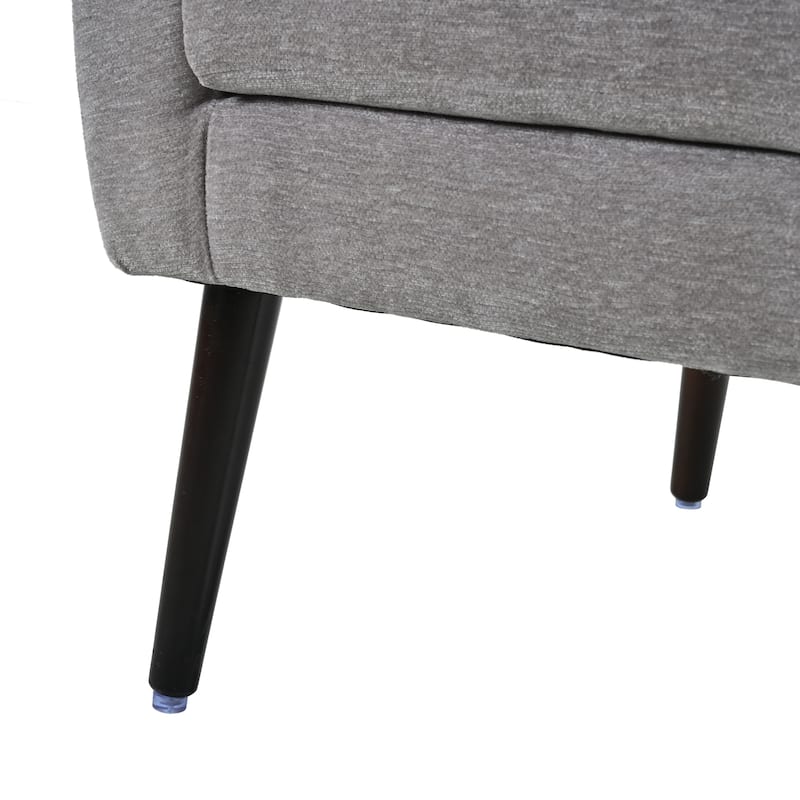 Modern Accent Chair,Chenille Arm Chairs for Living Room,Comfy Soft Padded Lounge Chair in Small Space, Bedroom