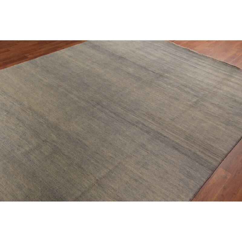 Grays & Beige Modern Gabbeh Area Rug Handmade Wool Carpet - 6'9" x 9'8"