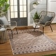 preview thumbnail 7 of 17, Ami Recycled Moroccan Diamond Washable Area Rug Natrual/Black - 2' 6" x 8'