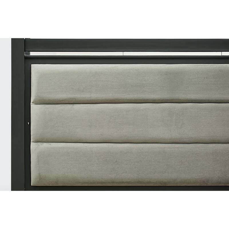East West Furniture Denali Queen Size Bedroom Set with Upholstered Headboard (Pieces Option)