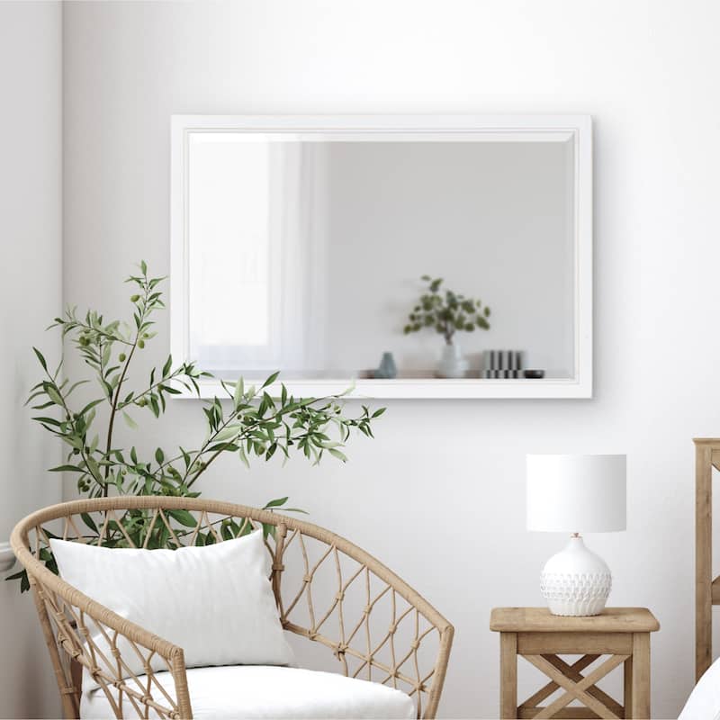 Kate and Laurel Hogan Wood Framed Wall Mirror