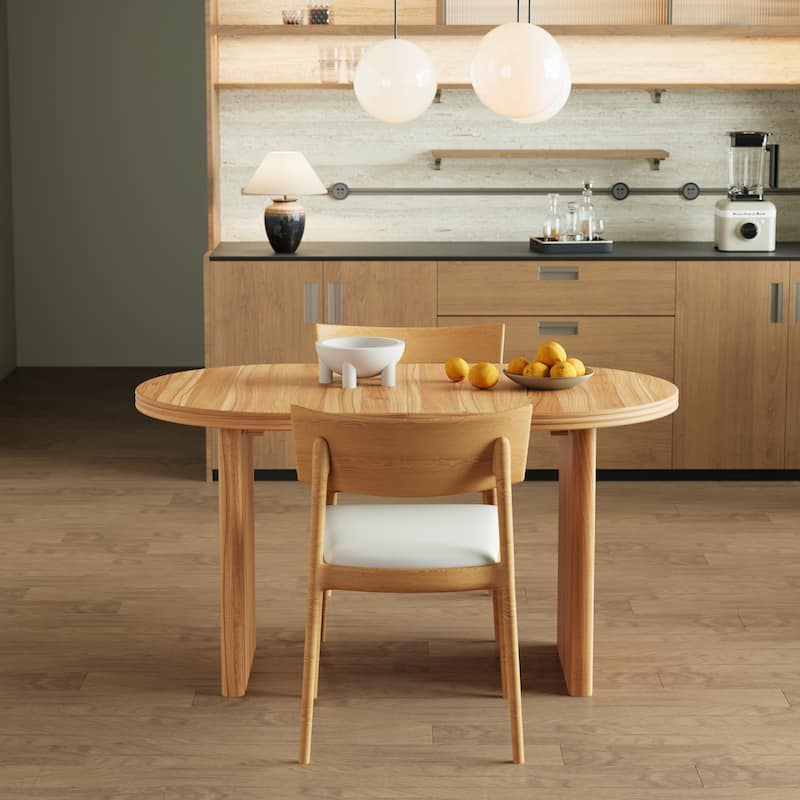 55.12"-70.87"Modern Extendable Dining Table With Removable Extension Leaves, Suitable For Dining Rooms, Kitchens