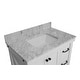 preview thumbnail 6 of 11, KitchenBathCollection Tuscany 36" Bathroom Vanity with Carrara Marble Top