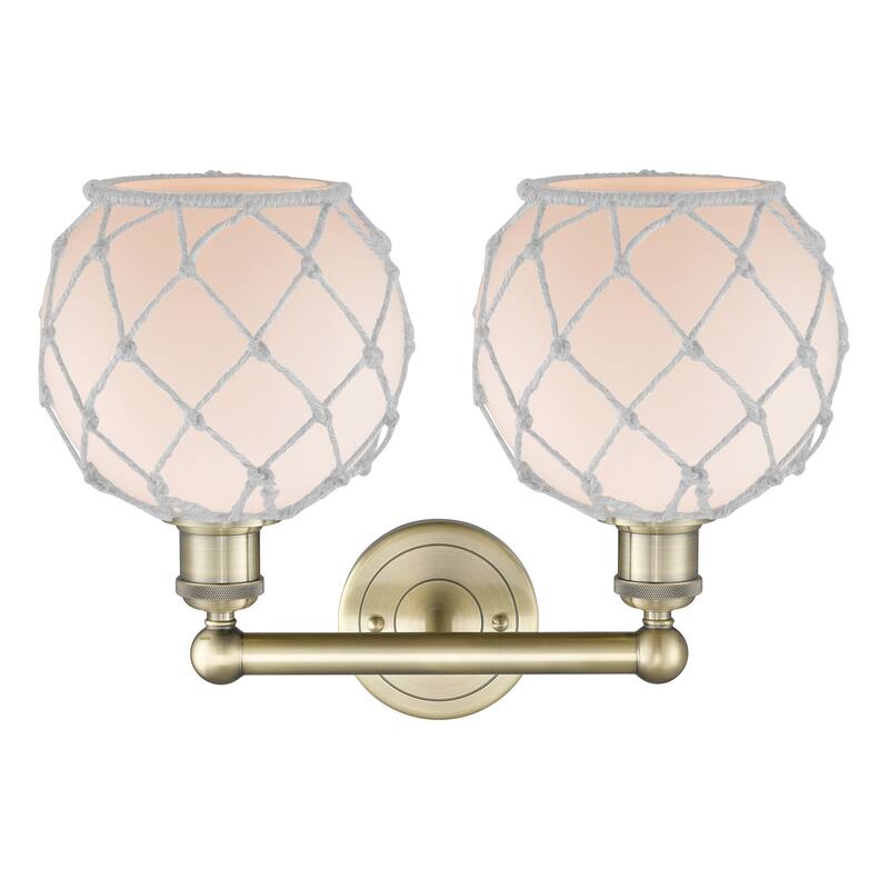 Innovations Lighting Endless Possibilities Edison - Farmhouse Rope - 2 Light 17" Bath Vanity Light