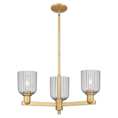 Innovations Lighting Downtown Urban - Bridal Veil - 3 Light 18" Chandelier