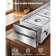 preview thumbnail 39 of 40, UIMOSO Commercial Propane Steam Table,LP Gas Outdoor Soup Warmer with Drain Valve and Wheels,Stainless Steel Propane Food Warmer