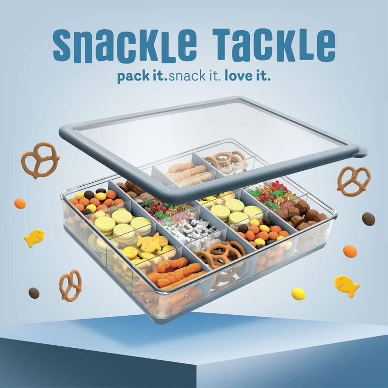 COOK WITH COLOR Snack Box, 16-Compartment Lunch Box & Food Storage Container