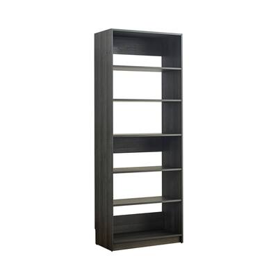 Prosper 32" Gray Wood Walk-in Closet with Five Shelves