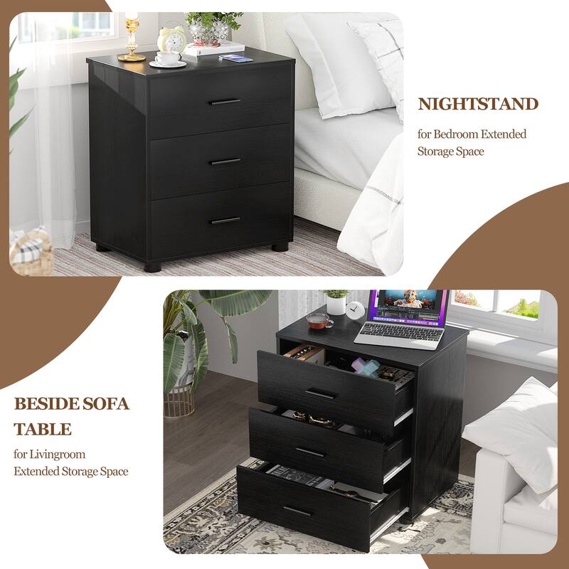 2-Pack Dressers with 6 Storage Drawers, Closet Organizers for Bedroom and Walk-in Closet