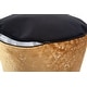 preview thumbnail 3 of 3, Allan Andrews Round Foot Pouf Pasini Gold