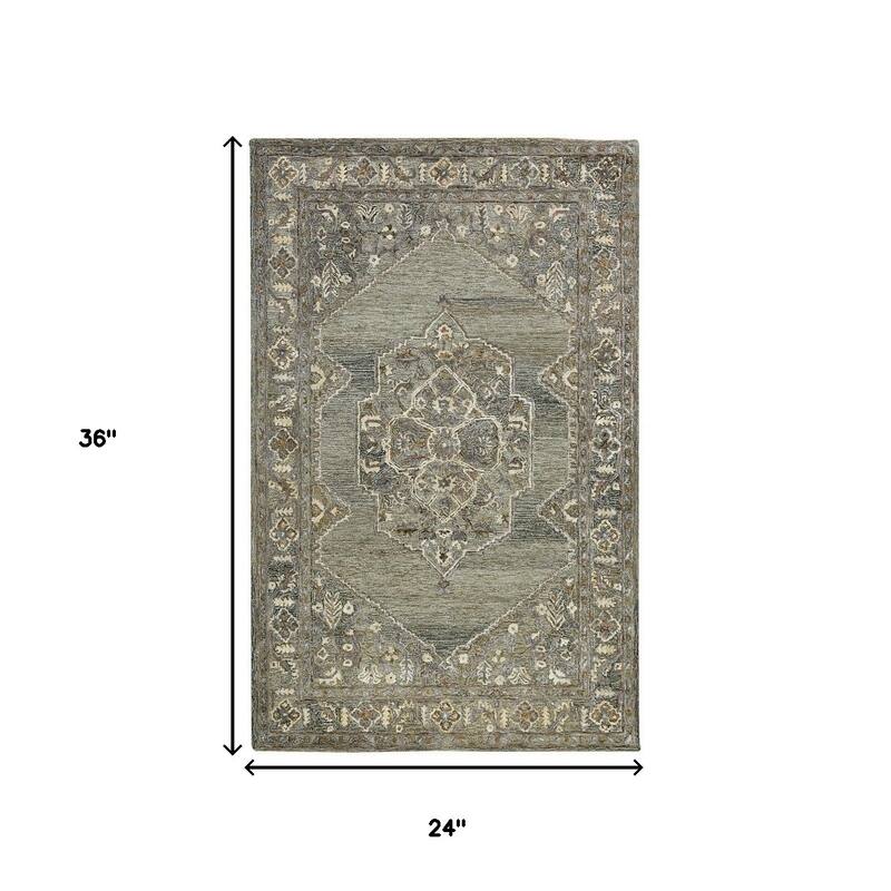 HomeRoots Oriental Transitional Rectangle Area Rug