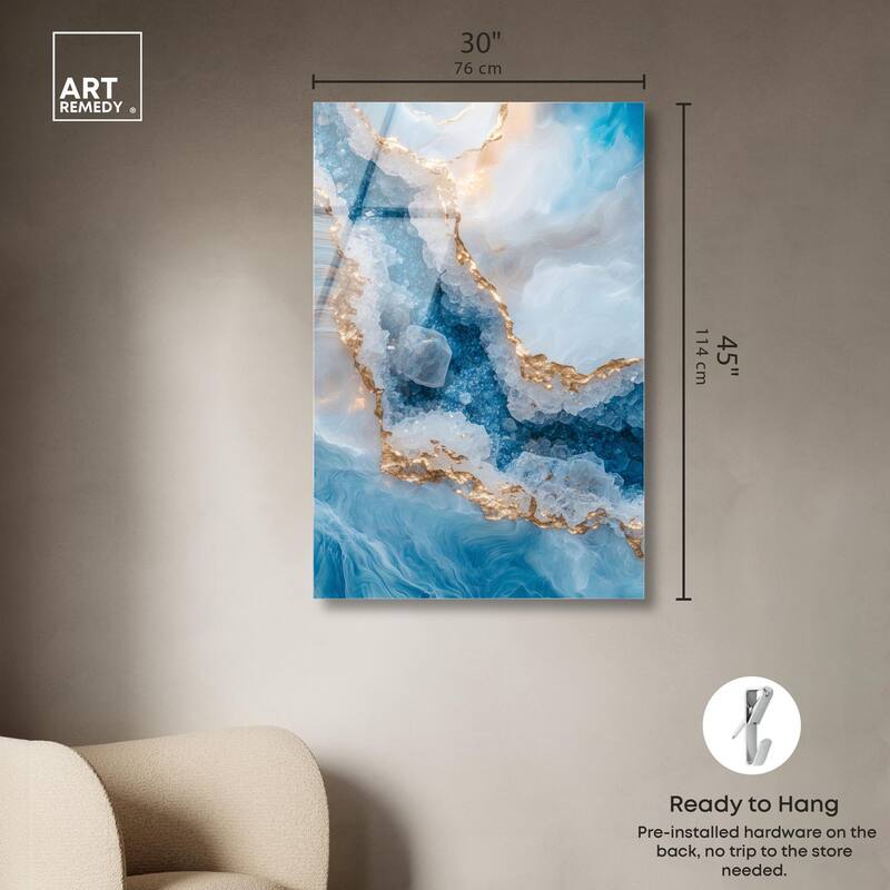 Molten Topaz I Acrylic by Art Remedy, Ready to Hang