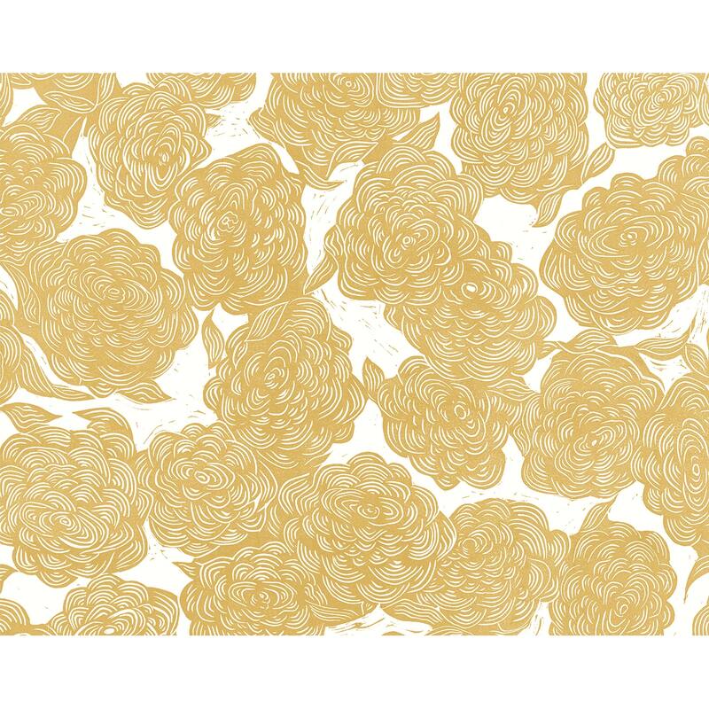 Karen Revis Roses Ochre Wall Mural