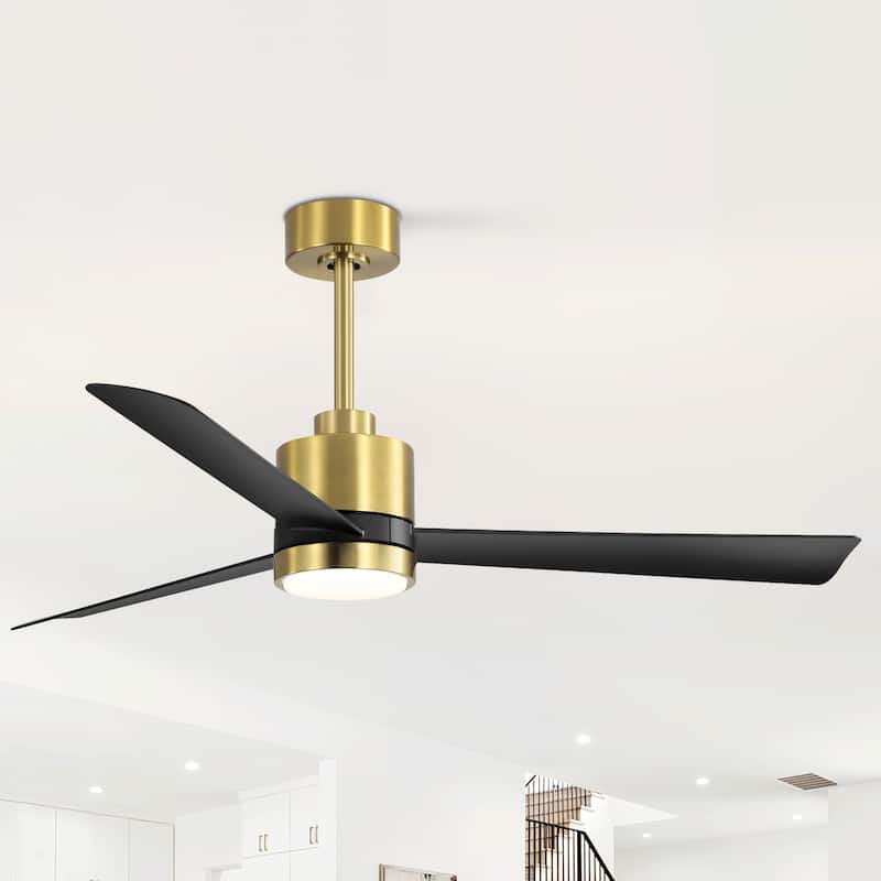 52 in. Integrated LED Indoor Ceiling Fan with Light and Remote Control Included
