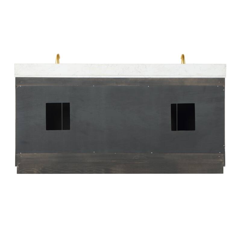 Altair Gazsi Bathroom Vanity with Composite Stone Countertop without Mirror
