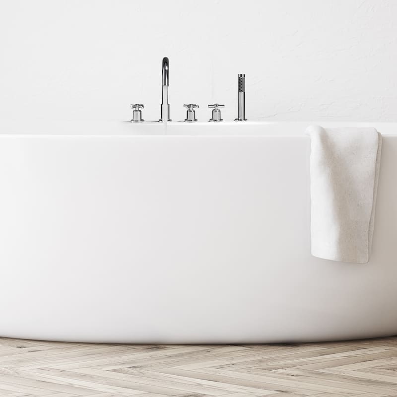 Altair Sorlia Cross Handles Deck-Mount Roman Tub Faucet with Handshower