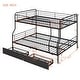 preview thumbnail 21 of 26, Modern Full XL Over Queen Bunk Bed with 2 Drawers,Save Space or Split Into 2 Beds for Bedroom