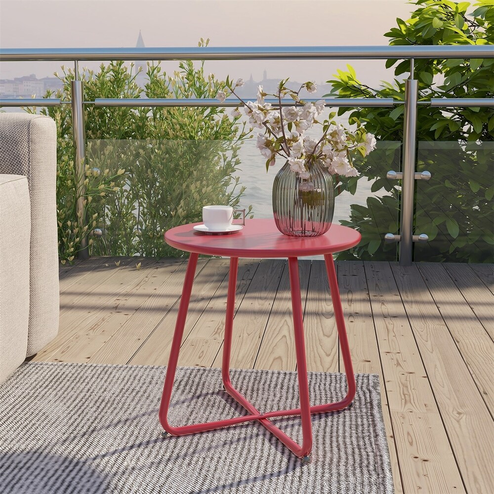 Red Metal Outdoor Tables Bed Bath Beyond