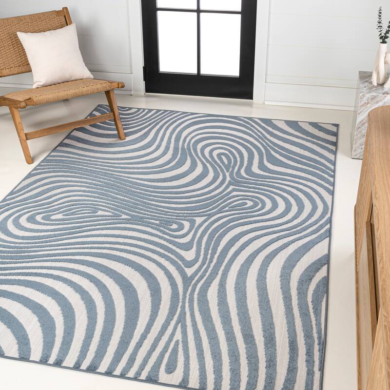 JONATHAN Y Nordby Abstract Groovy Striped Area Rug