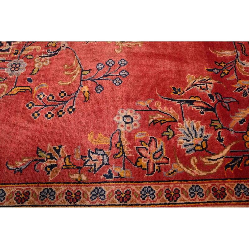 ECARPETGALLERY Hand-knotted Andelz Light Red Wool Rug - 4'4 x 6'11