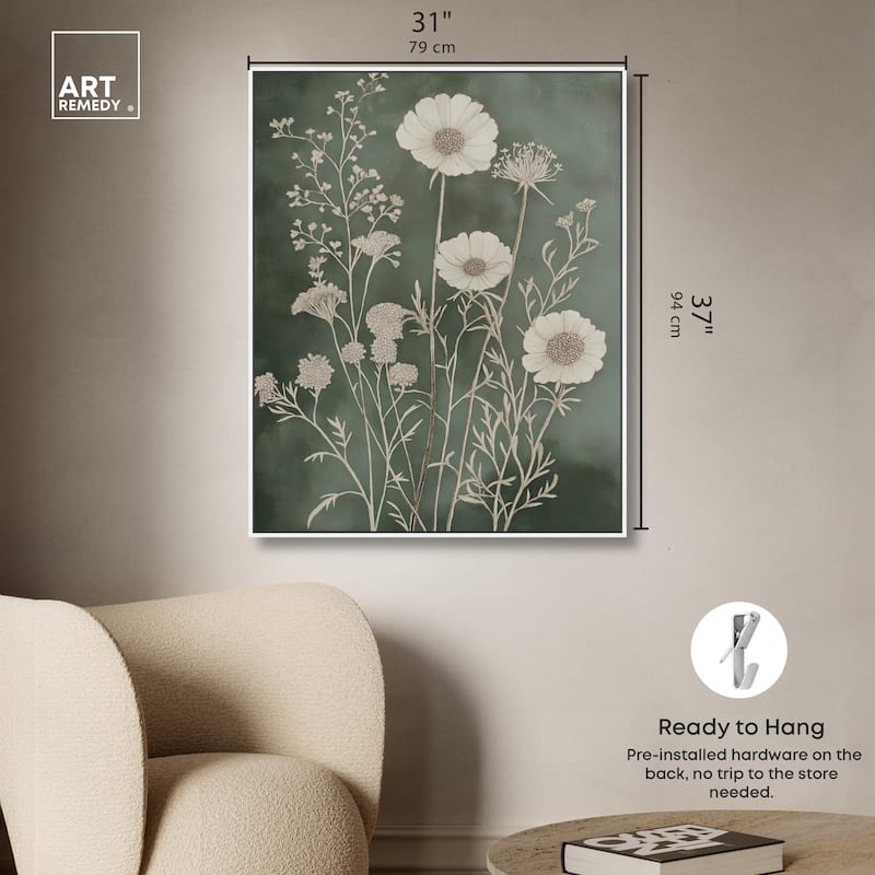 Airy Green Garden Canvas by Art Remedy