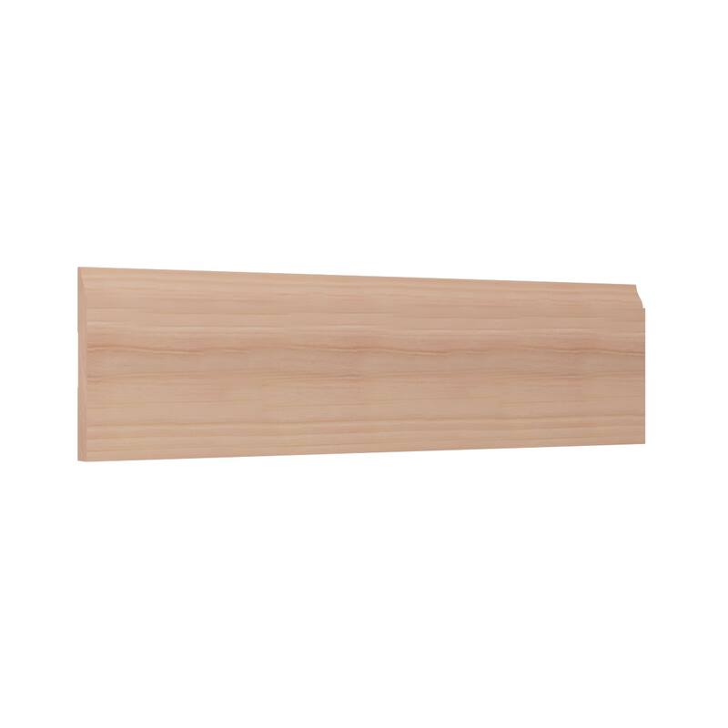 WM620: 9/16-in D x 4-1/4-in W x 96-in L Americraft Solid Hardwood Stain Grade Ogee Base Moulding