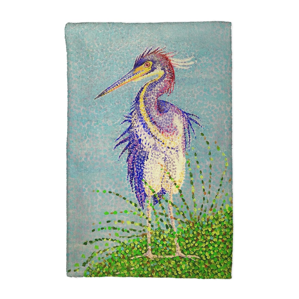 Windy Louisiana Heron Kitchen Towel - 16x25