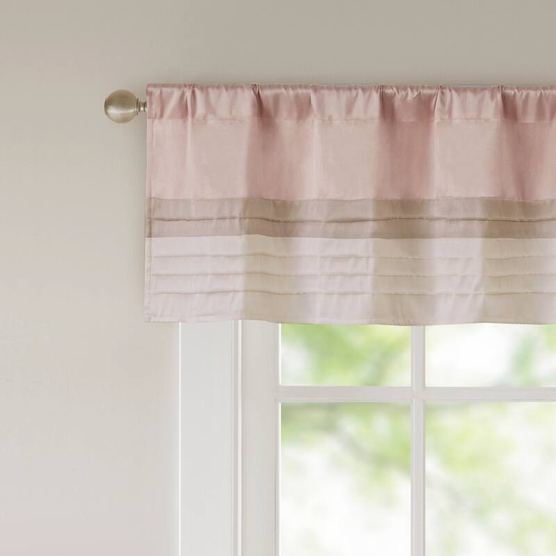 Madison Park Eastridge Polyoni Pintuck Window Valance
