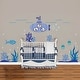 preview thumbnail 2 of 8, Walplus Kids Ocean World with Frames Wall Sticker Nursery Decor Decal