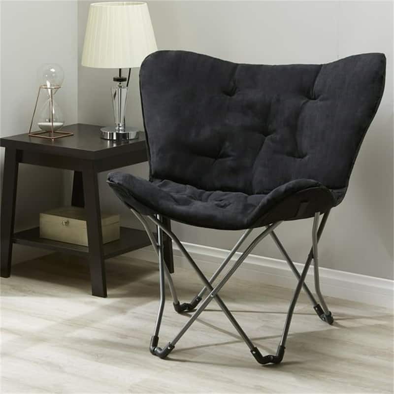 Comforts Adult Folding Butterfly Chair - Portable, Soft Cushioned & Space-Saving