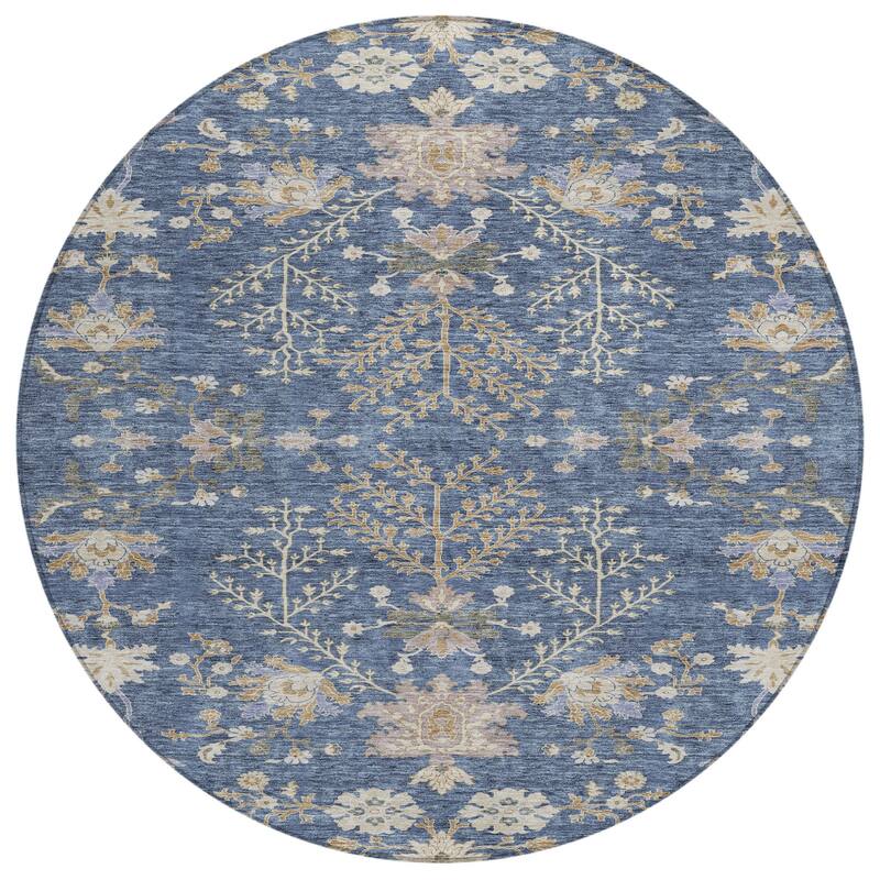 HomeRoots Floral Transitional Rectangle Outdoor Rug