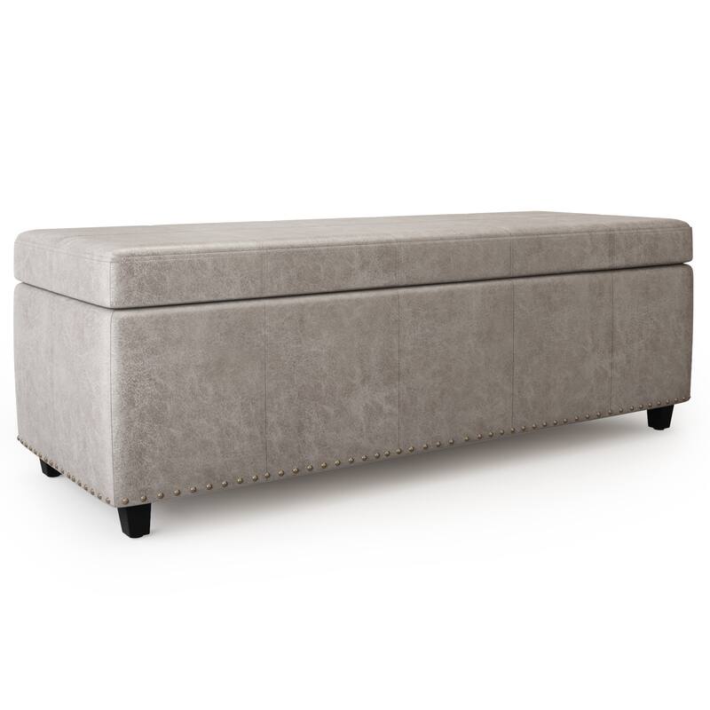 WYNDENHALL Stanford Upholstered Storage Ottoman