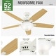 preview thumbnail 8 of 12, Hunter 52" Newsome Ceiling Fan with LED Bowl Light Kit and Pull Chain