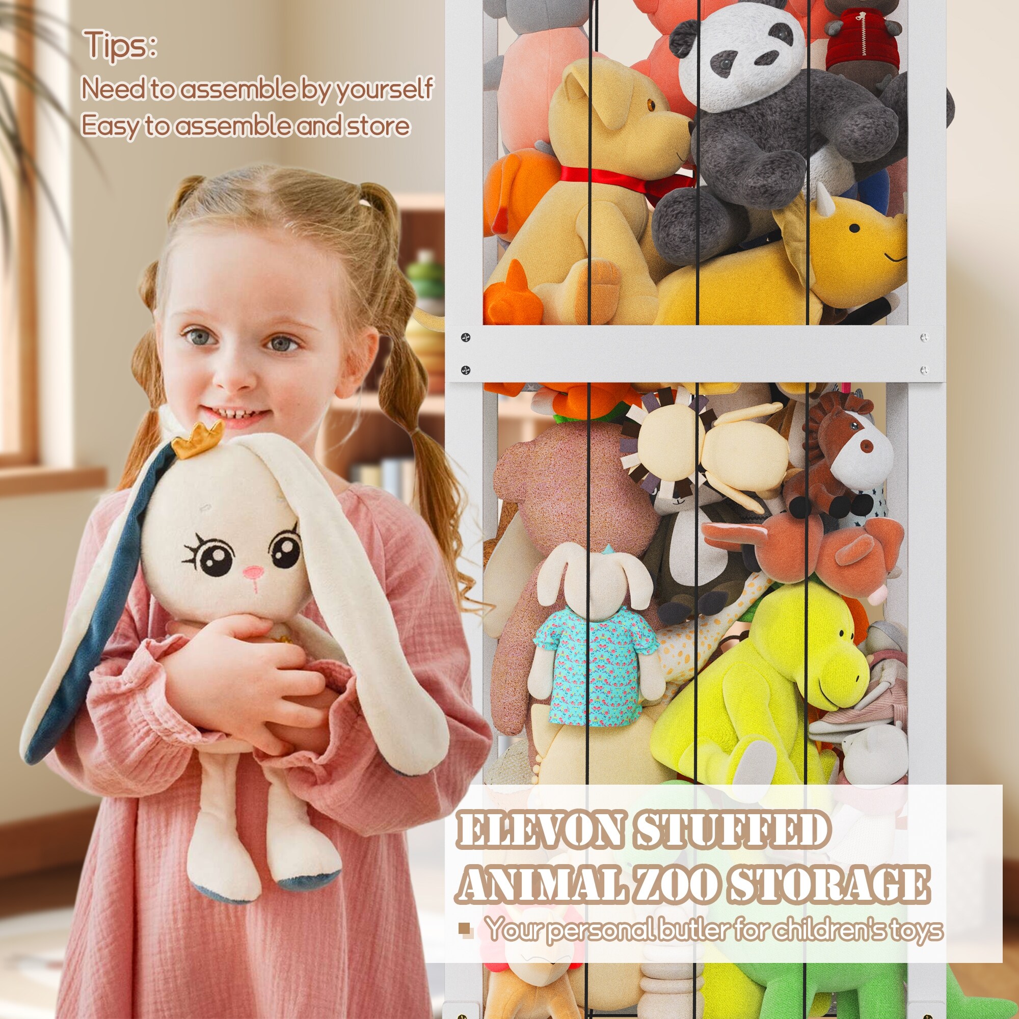 Stuffed Anmal Zoo Toy Storage Zoo Anmal Cage Tmber Toy - Etsy Australa