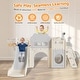 preview thumbnail 14 of 22, Toddler Slide, 8 in 1 Kids Indoor Slide for Toddler 1-3, Indoor Outdoor Toddler Playground, Baby Slide Toddler Slide Playset