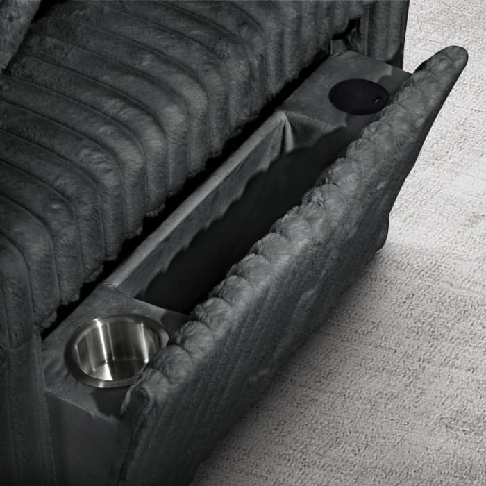 Modern U-Shaped Sectional Sofa Bed with Storage Chaises, USB Port, Wireless Charger and Pillows