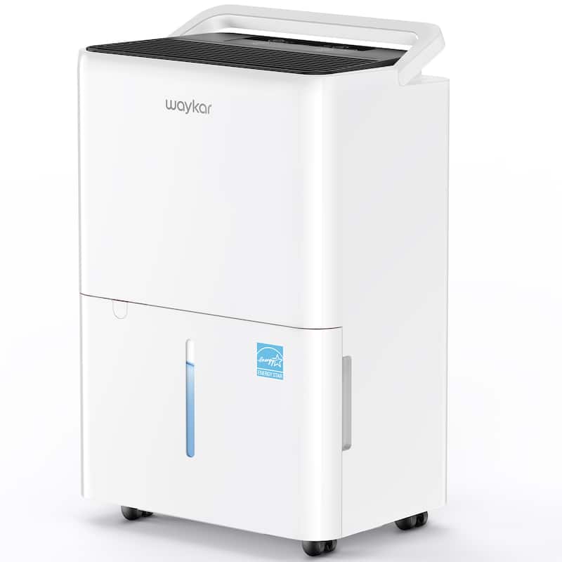 Waykar 2000 Sq. Ft Dehumidifier for Home and Basements with Auto or Manual Drainage - White